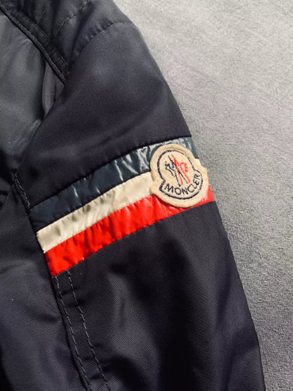 Short Nylon Jacket in Navy Blue