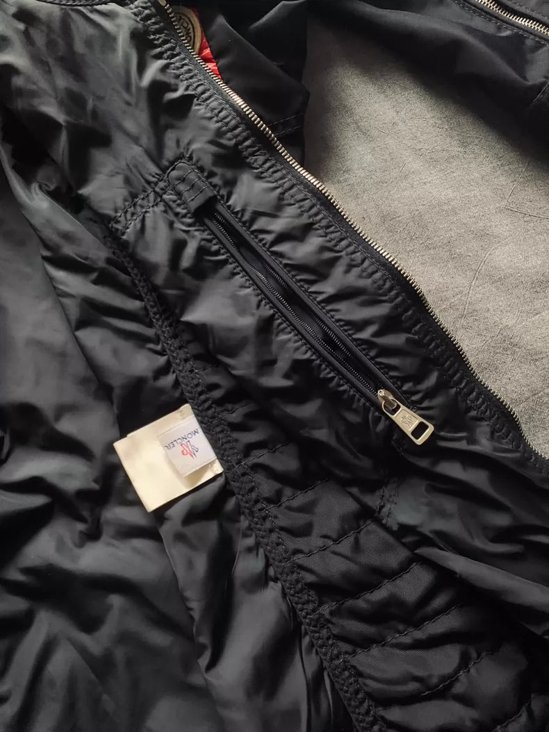 Short Nylon Jacket in Navy Blue