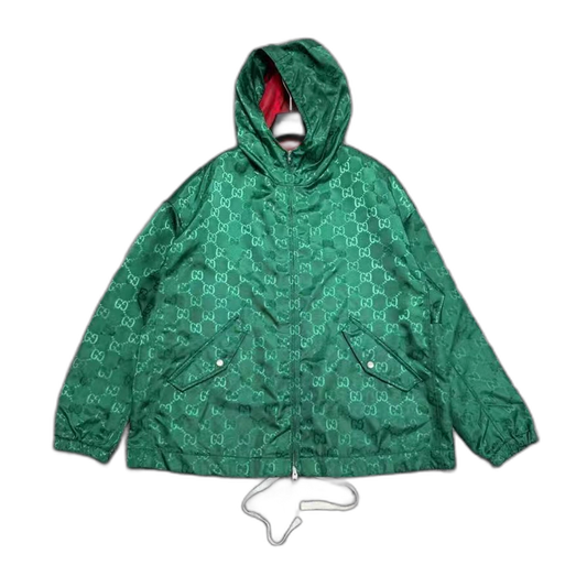 Gucci Double G Print Windbreaker Jacket-zp