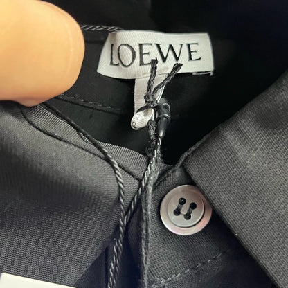 Black Hollow Long Sleeve Shirt by Loewe