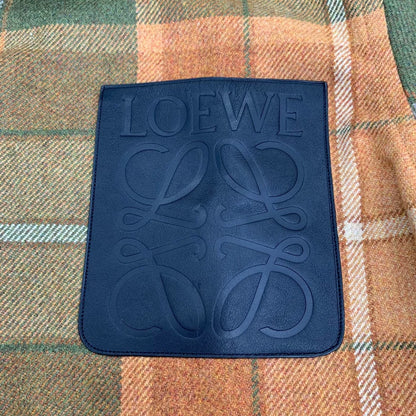 Loewe Brown Plaid Wool Long Sleeve Shirt