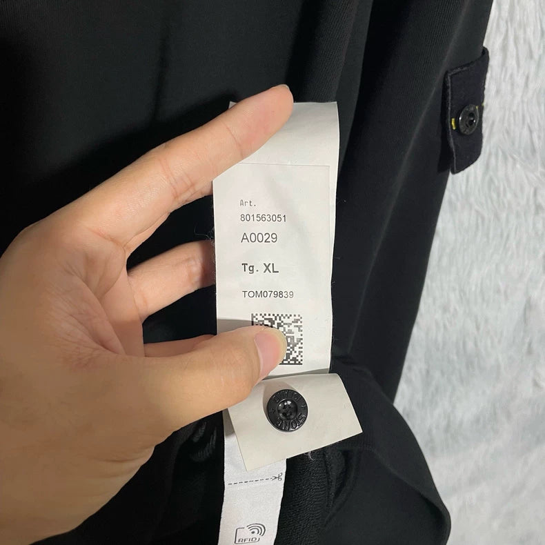 Stone Island Black Crewneck Sweatshirt-yf