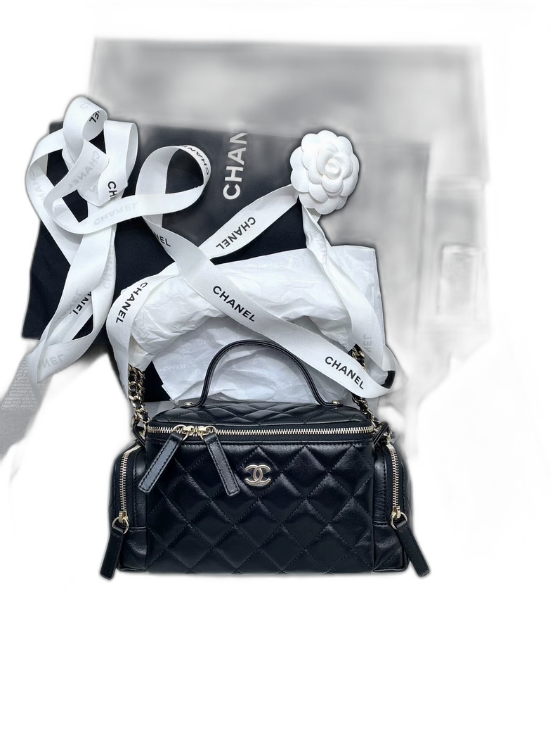 Chanel 24K Quilted Handle Camera Bag