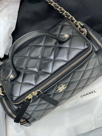 Chanel 24K Quilted Handle Camera Bag