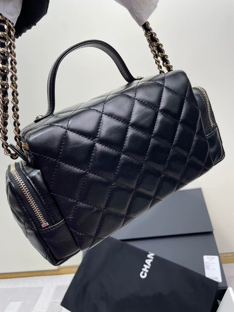 Chanel 24K Quilted Handle Camera Bag