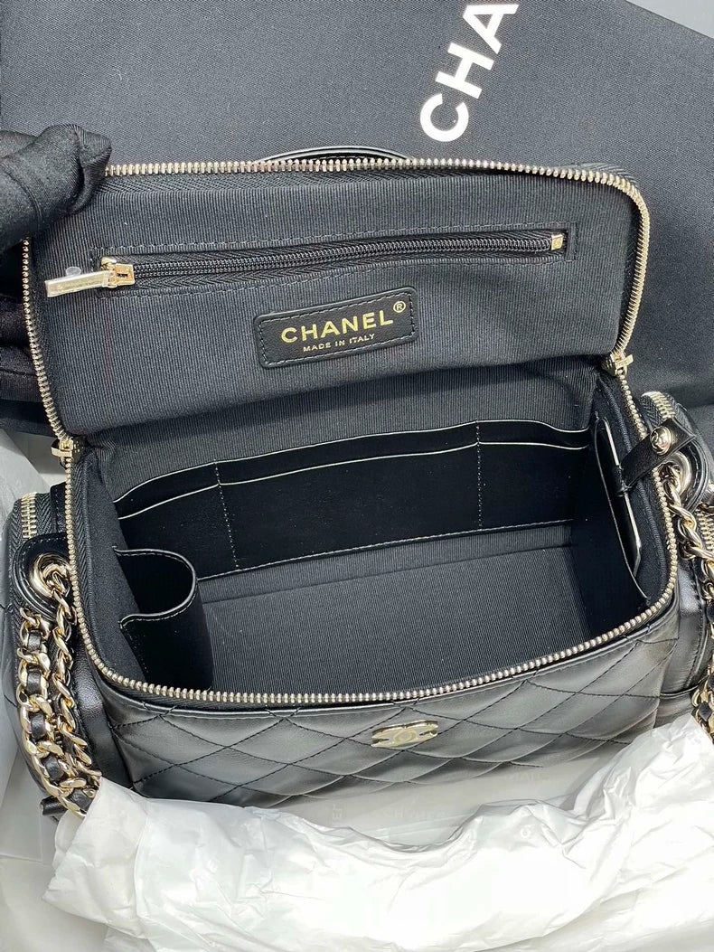 Chanel 24K Quilted Handle Camera Bag