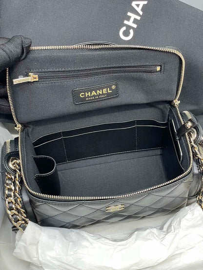 Chanel 24K Quilted Handle Camera Bag