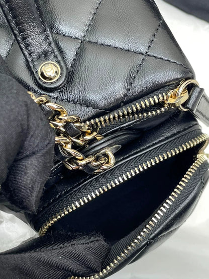 Chanel 24K Quilted Handle Camera Bag