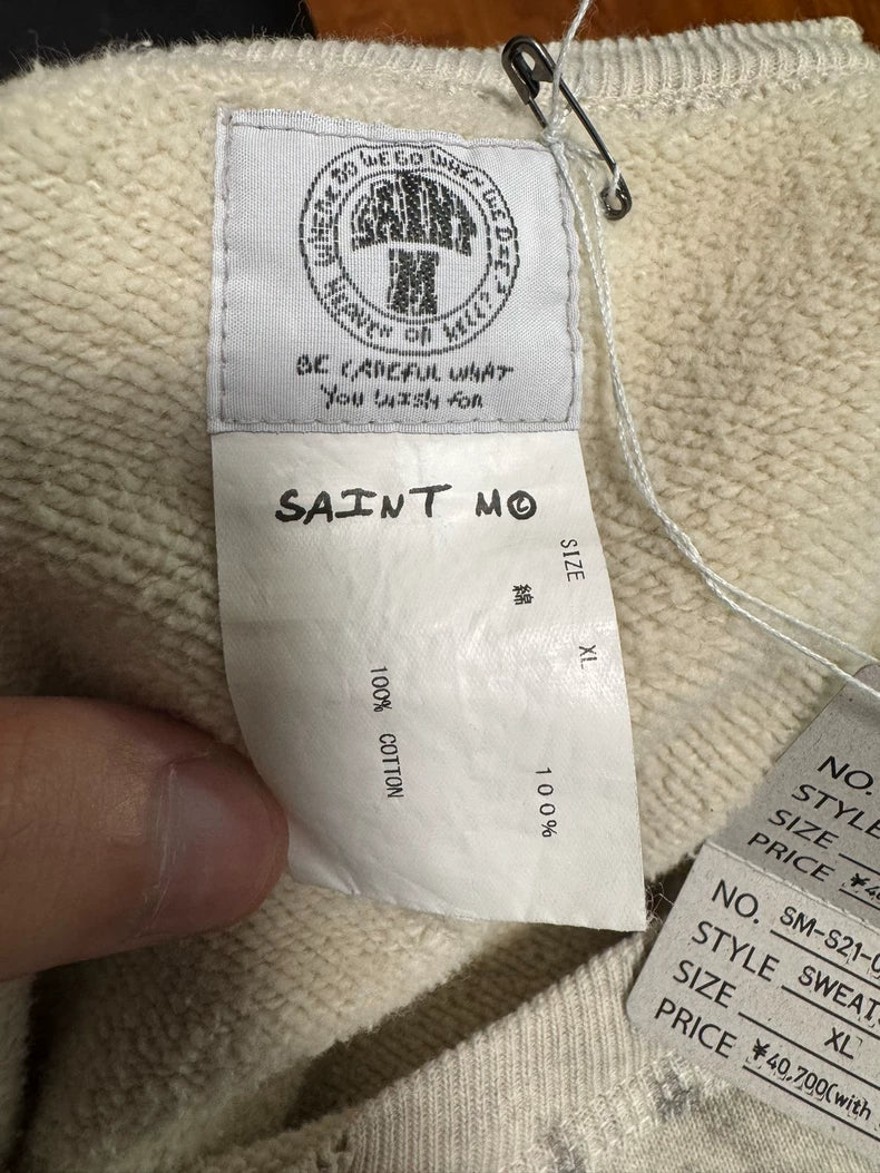 Saint Michael Graphic Sweatshirt in Grey