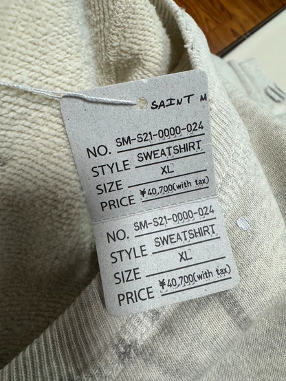 Saint Michael Graphic Sweatshirt in Grey