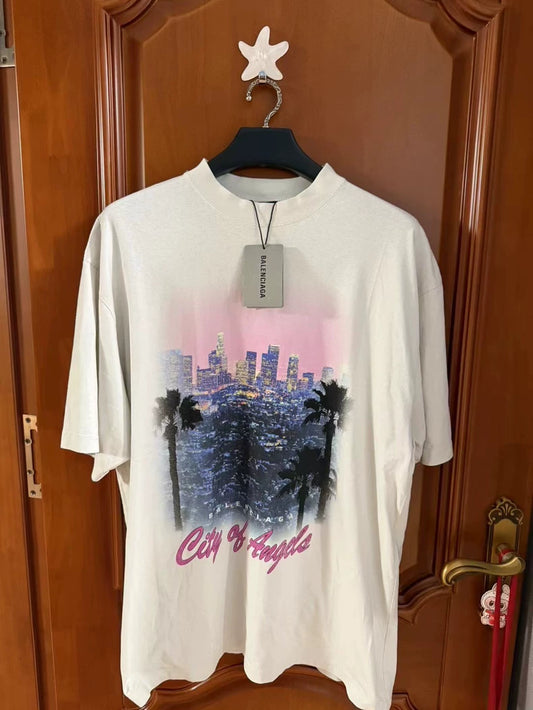 Balenciaga 2025 LA City Print T-shirt-yf