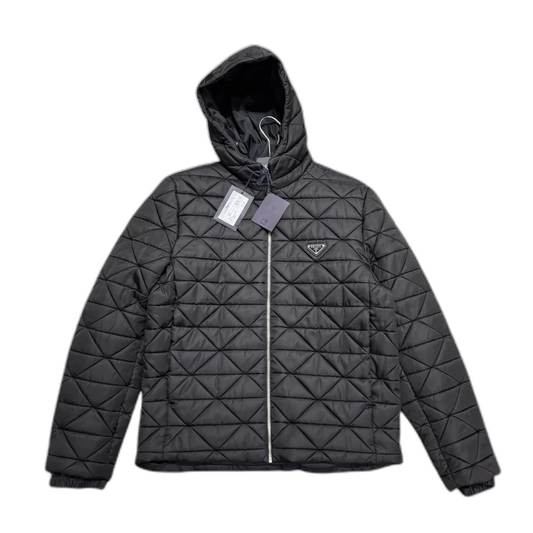Prada Quilted Hooded Jacket-zp