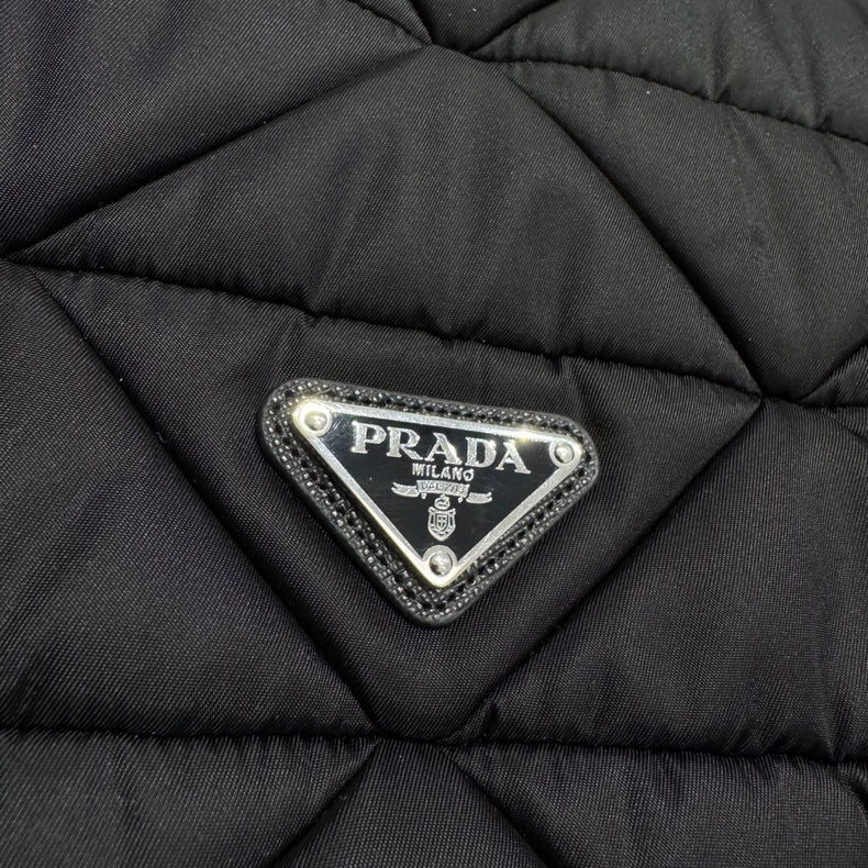 Prada Quilted Hooded Jacket-zp