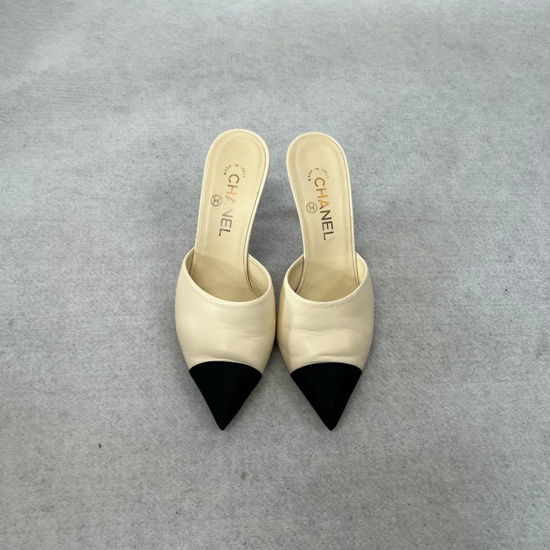 Chanel Pearl Snake High Heels