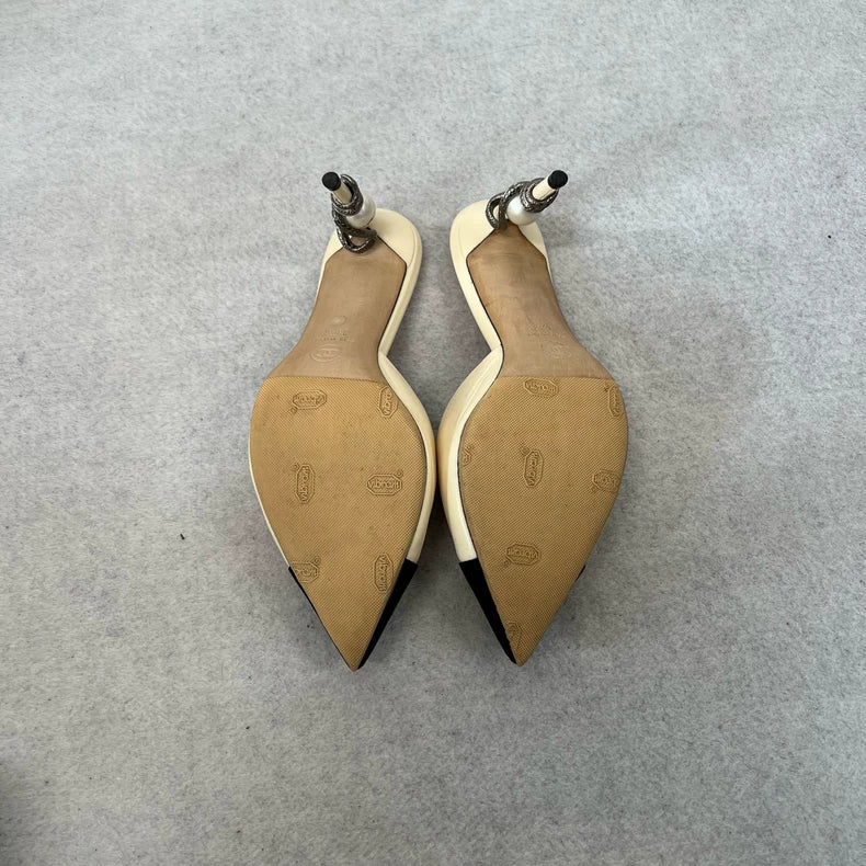 Chanel Pearl Snake High Heels