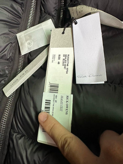 Rick Owens 22AW Shark Down Vest-yf