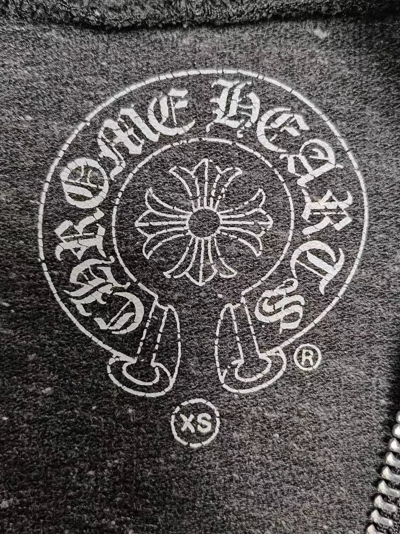 Chrome Hearts Snowflake Pattern Zip-Up Hoodie