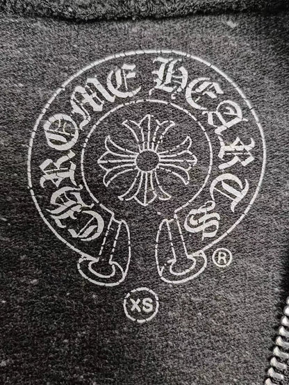 Chrome Hearts Snowflake Pattern Zip-Up Hoodie