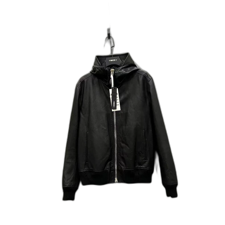 Givenchy Destructive Hooded Leather Jacket