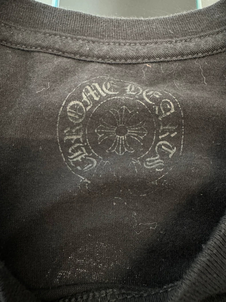 Chrome Hearts Black Graphic Short Sleeve Tee-yf