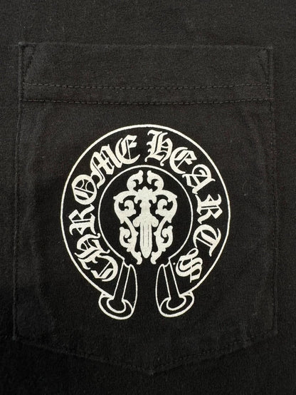 Chrome Hearts Black Graphic Short Sleeve Tee-yf
