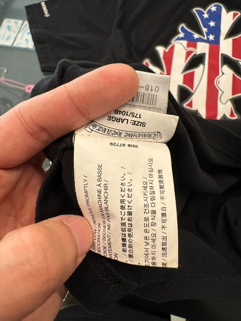 Chrome Hearts Black Graphic Short Sleeve Tee-yf