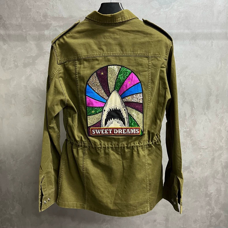Classic Saint Laurent Military Green Jacket