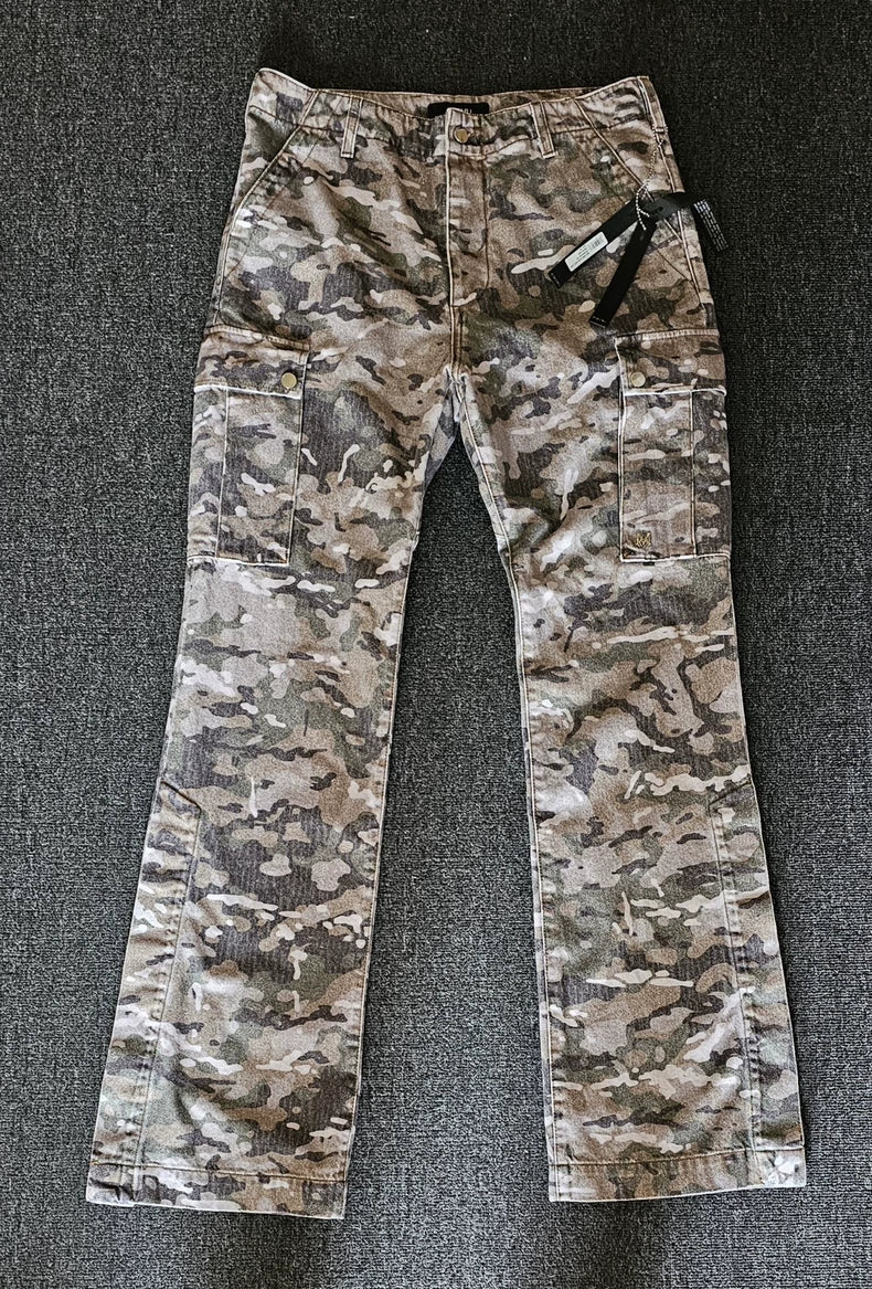 Amiri Washed Camo Wide-Leg Jeans-yf