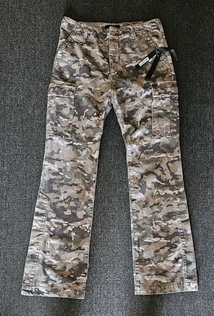 Amiri Washed Camo Wide-Leg Jeans-yf