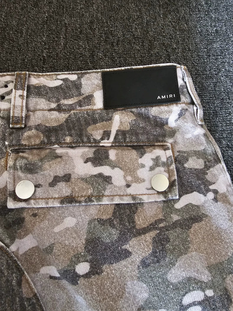 Amiri Washed Camo Wide-Leg Jeans-yf