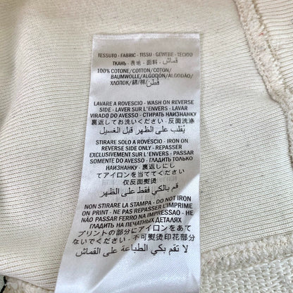 Gucci Beige Letter Print Hooded Sweatshirt