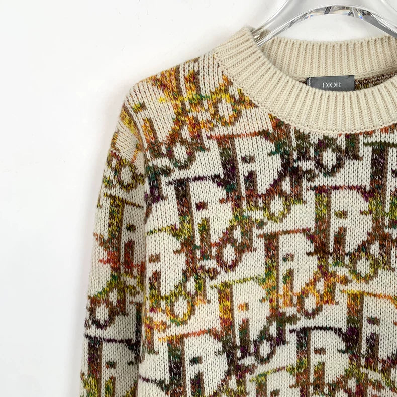 Dior Multicolor Logo Knit Sweater