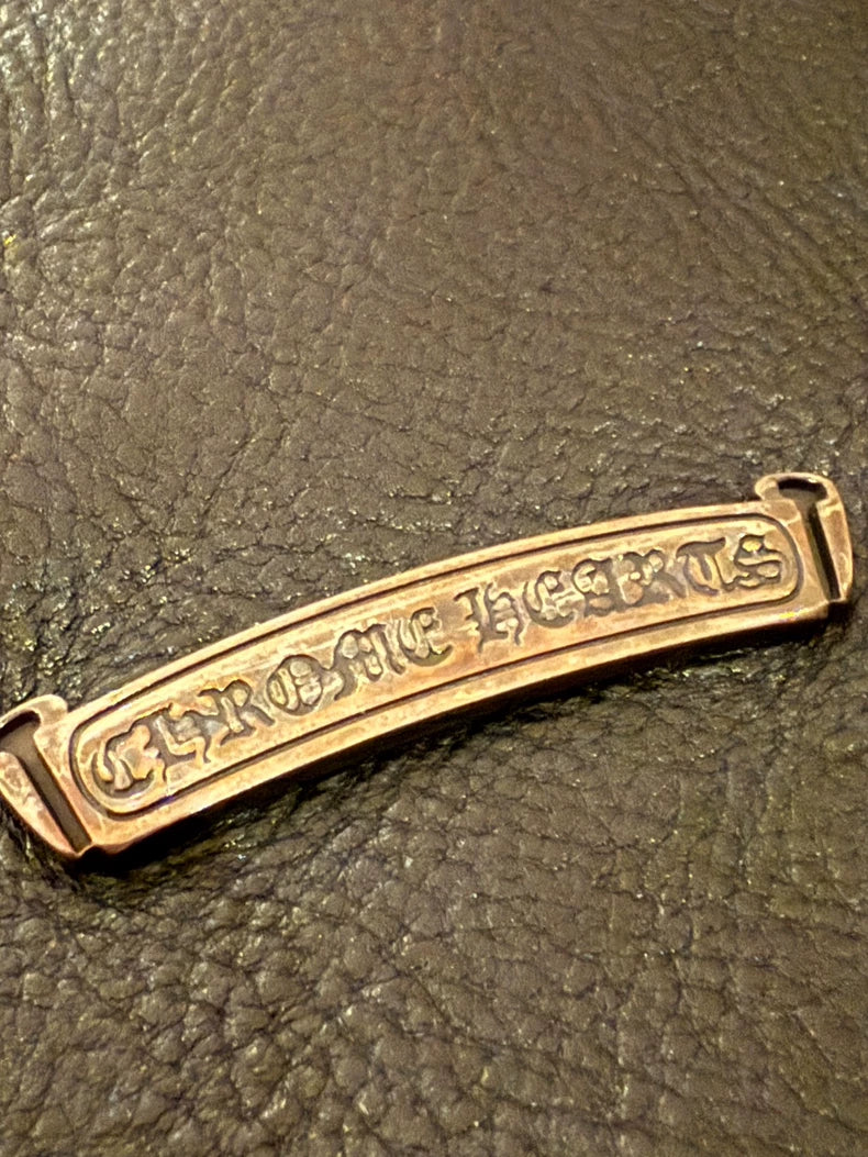 Chrome Hearts Black Leather Tote Bag