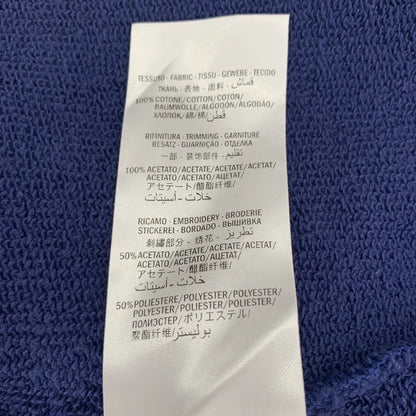Gucci Blue Star Embroidered Cotton Sweatshirt