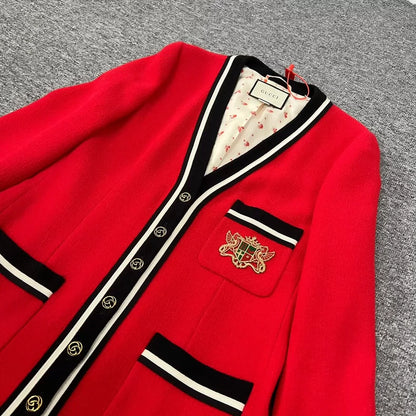 Gucci Embroidered Red Badge Jacket