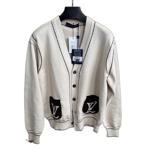 Louis Vuitton Knitted Cardigan Cream Color