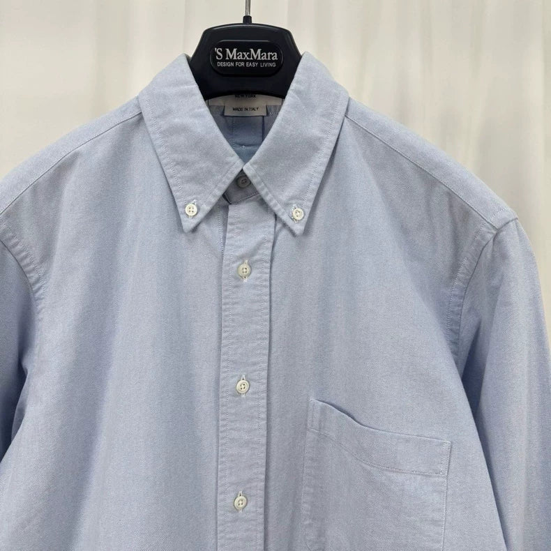 Thom Browne Light Blue Button-Up Shirt-yf