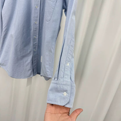 Thom Browne Light Blue Button-Up Shirt-yf