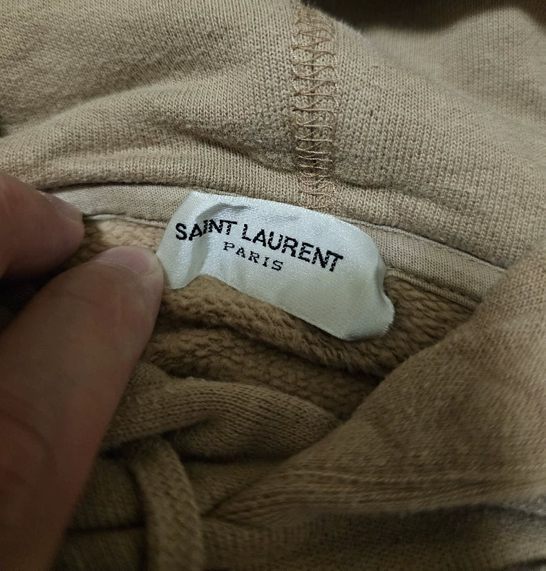 Saint Laurent Beige Hooded Sweatshirt-yf