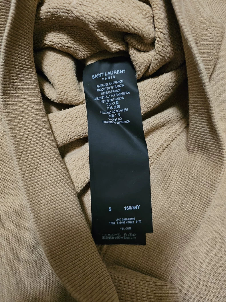 Saint Laurent Beige Hooded Sweatshirt-yf