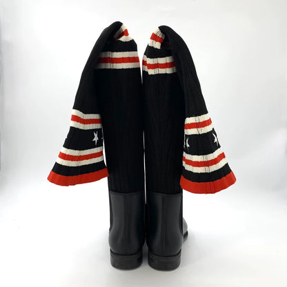 Givenchy Black Star Pattern Long Boots
