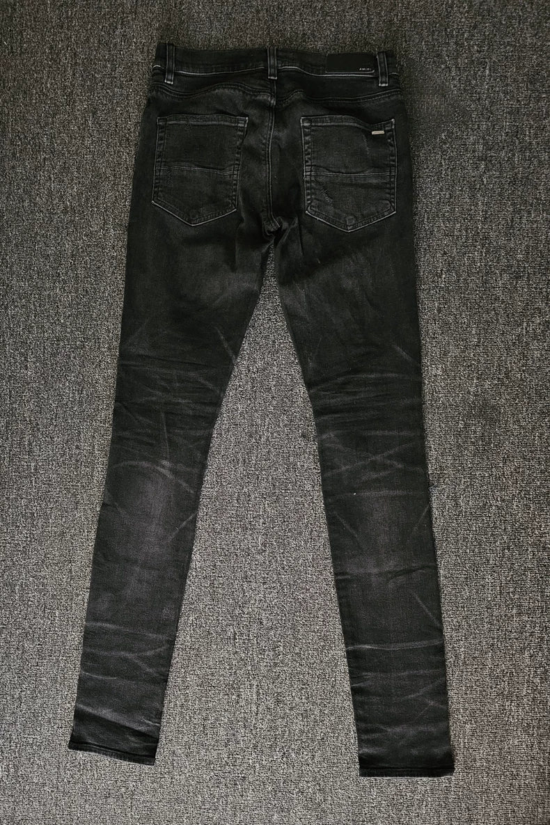 Amiri MX1 Distressed Black Jeans-yf