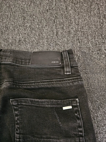 Amiri MX1 Distressed Black Jeans-yf