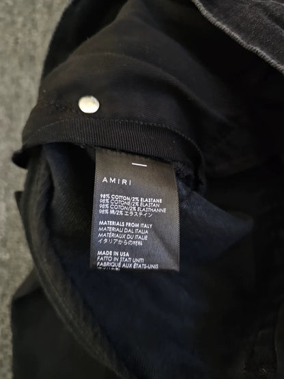 Amiri MX1 Distressed Black Jeans-yf