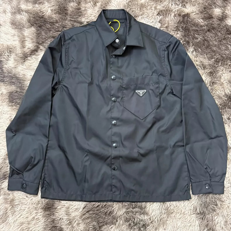 Prada Triangle Logo Nylon Shirt Jacket