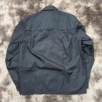 Prada Triangle Logo Nylon Shirt Jacket