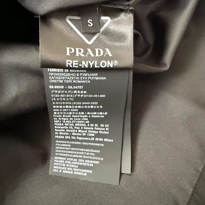 Prada Triangle Logo Nylon Shirt Jacket