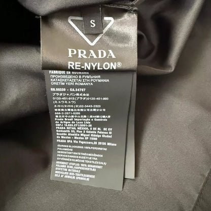 Prada Triangle Logo Nylon Shirt Jacket