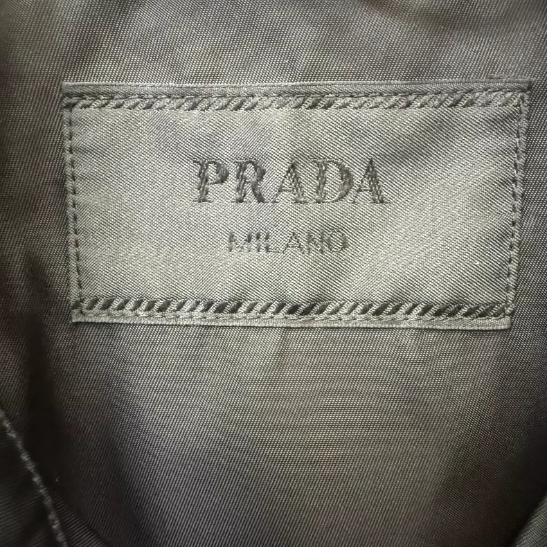 Prada Triangle Logo Nylon Shirt Jacket