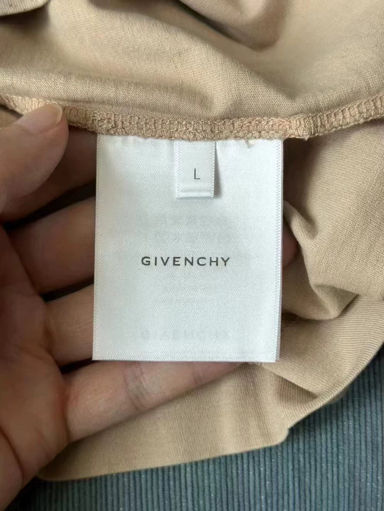 Givenchy Graffiti Dog Head Short Sleeve T-Shirt